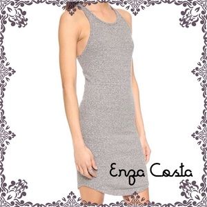 New! Enzo Costa Ribbed Racerback Dress
